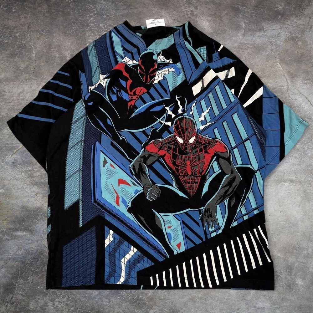 Chronic Images Spiderman Shattered Dimension AOP Graphic Tee Men's Large Marvel